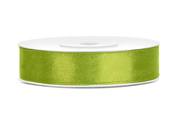 Satin Ribbon, green apple, 12mm/25m