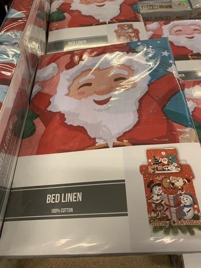 Julesengetøj 140x200 rød