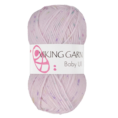 Viking Baby Ull fv 381 rosa print