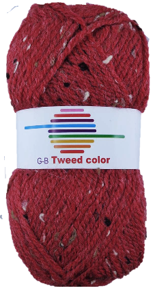 GB Tweed color 032 Rød