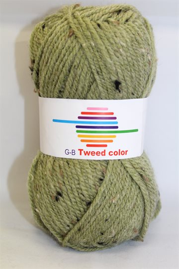 GB Tweed color 044b olivengrøn