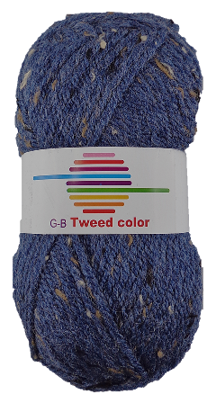 GB Tweed color 062 Marineblå