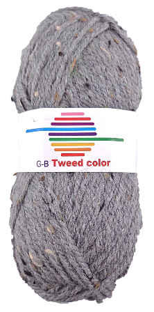 GB Tweed color 804 Grå