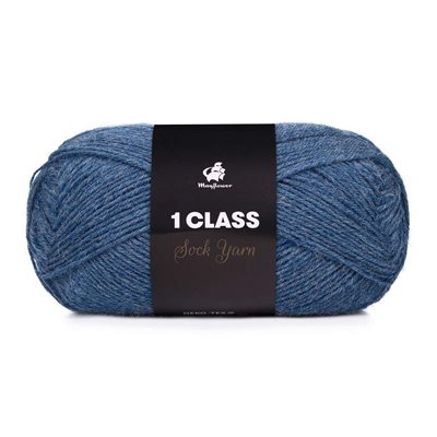 1class strømpegarn fv 41 MØRK DENIM MELANGE