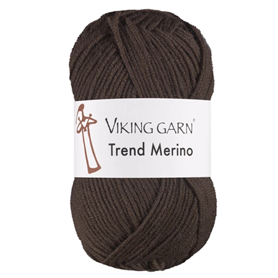 Viking Trend Merino 418 mørk brun