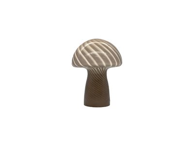 mushrom bordlampe BRUN