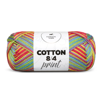 Farmers yarn printet bomuld fv1