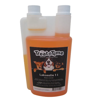 Lakseolie 1 L. m/Omega 3 & 6 m/dosering