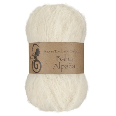 Viking snorre Baby alpaca 302 råhvid