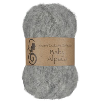 Viking snorre Baby alpaca 313 lys grå
