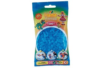 207-73 - HAMA MIDI PERLER 1000STK TRANSP. BLÅGRØN