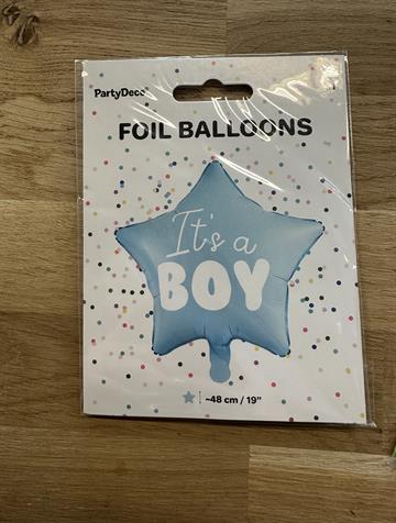 Babyshower ballon dreng 