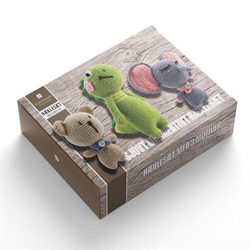 Hæklesæt med 3 motiver