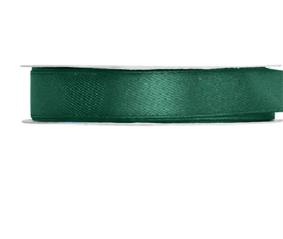 Satin Ribbon, bottle green, 12mm/25m