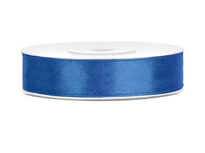 Satin Ribbon, royal blue, 12mm/25m