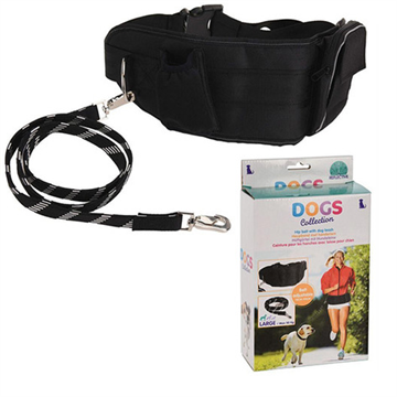 hoftebælte med hundesnor