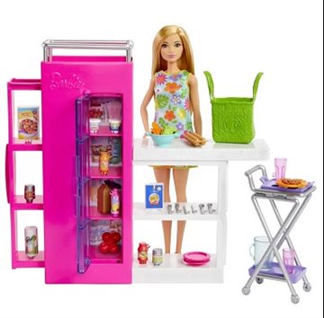 Barbie Dream Pantry - Spisekammer med dukke og tilbehør