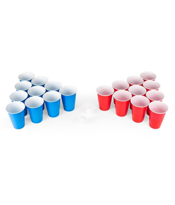 Beer pong spil 24xkopper 4xbolde