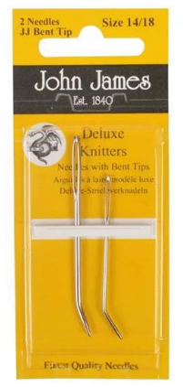 John James deluxe Knitters - Str14/18  JJ Bent Tip