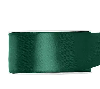  Satin Ribbon, bottle green, 25mm/25m