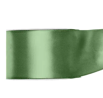 Satin Ribbon, sage, 50mm/25m