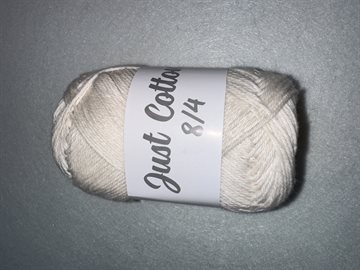 Just cotton8/4 - 2 Råhvid
