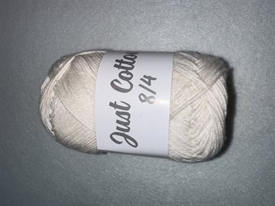 Just cotton8/4 - 2 Råhvid
