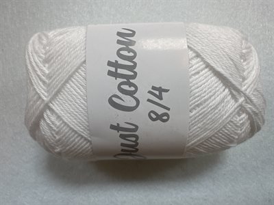 Just cotton8/4 - 1 Hvid