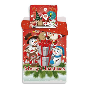 Julesengetøj 140x200 rød