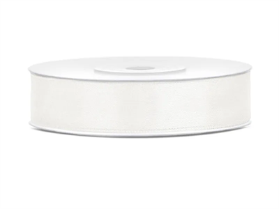Satin Ribbon, light cream, 12mm/25m