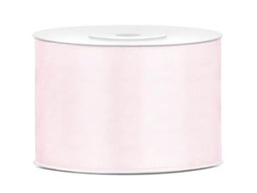 Satin Ribbon, light powder pink, 50mm/25m