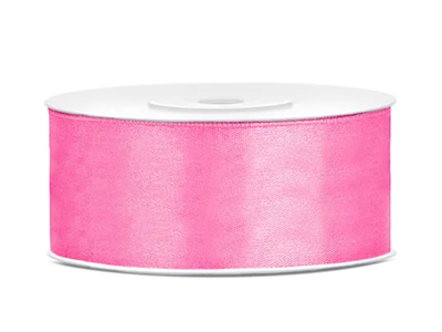 Satin Ribbon, pink, 25mm/25m