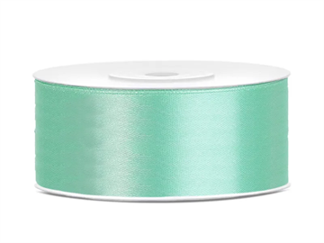 Satin Ribbon, mint, 25mm/25m