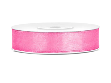 Satin Ribbon, pink, 12mm/25m