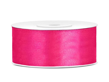 Satin Ribbon, dark pink, 25mm/25m