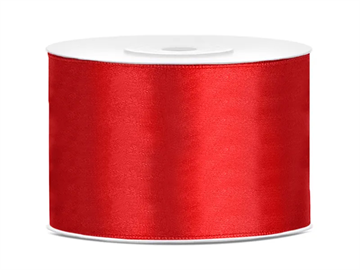 Satin Ribbon, red, 50mm/25m