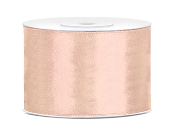 Satin Ribbon, light peach, 50mm/25m