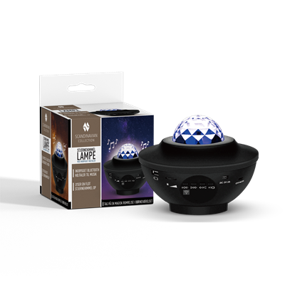 Stjernehimmel lampe med højtaler 