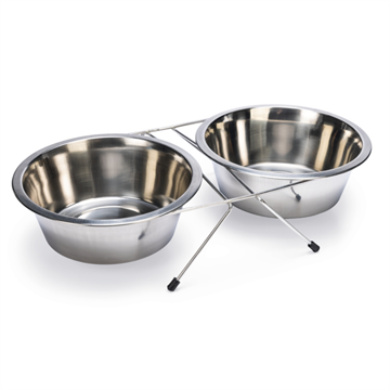 hundeskåle 2 x 2500 ml