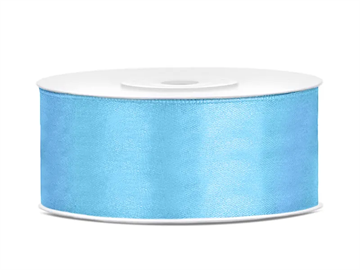 Satin Ribbon, sky-blue, 25mm/25m