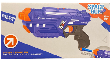 Space gun med sugekop patroner