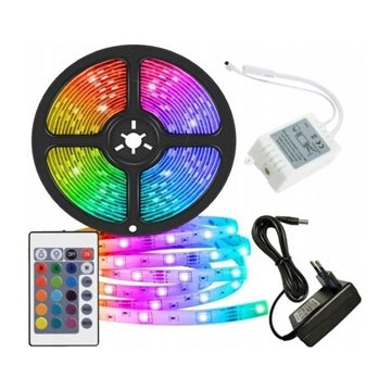 Led Bånd 10 mtr  m/farve/180 lys 