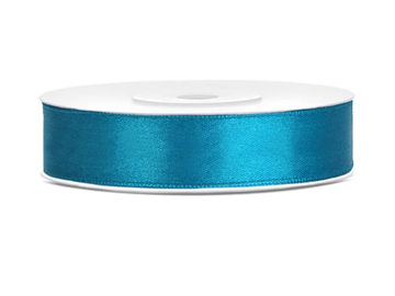 Satin Ribbon, turquoise, 12mm/25m